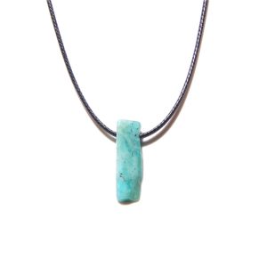Amazonite Square Carved Minimalist Pendant