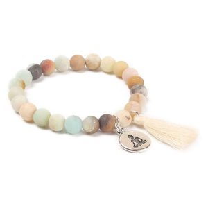 Buddhist Tag Amazonite Bracelet