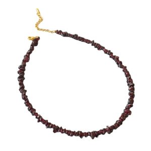 Natural Baroque Garnet Beaded Bracelet