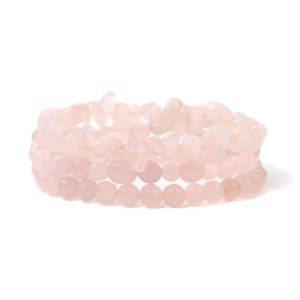 6mm Natural Rose Quartz Bracelet