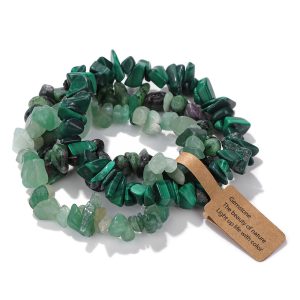 Green Onyx Chip Bead Bracelet