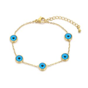 Turquoise Nazar Evil Eye Bracelet