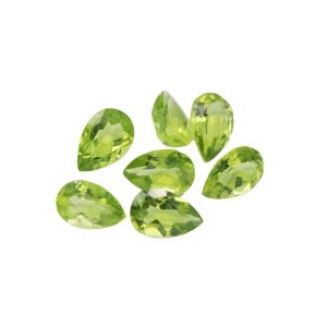 Natural Peridot Pear-Shaped Cabochon