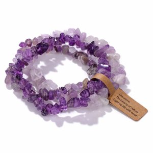 Amethyst Chip Bead Bracelet