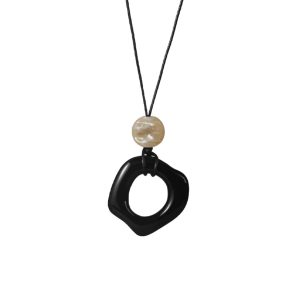 Freeform Black Onyx Necklace