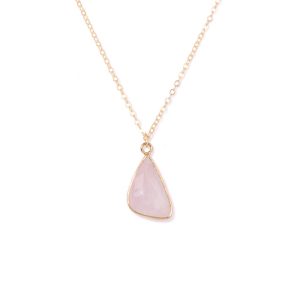 Rose Quartz Celestial Birthstone Necklace