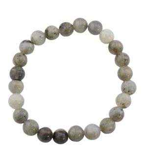 Natural Labradorite Gemstone Bracelet - Metal-Free 8mm Beads