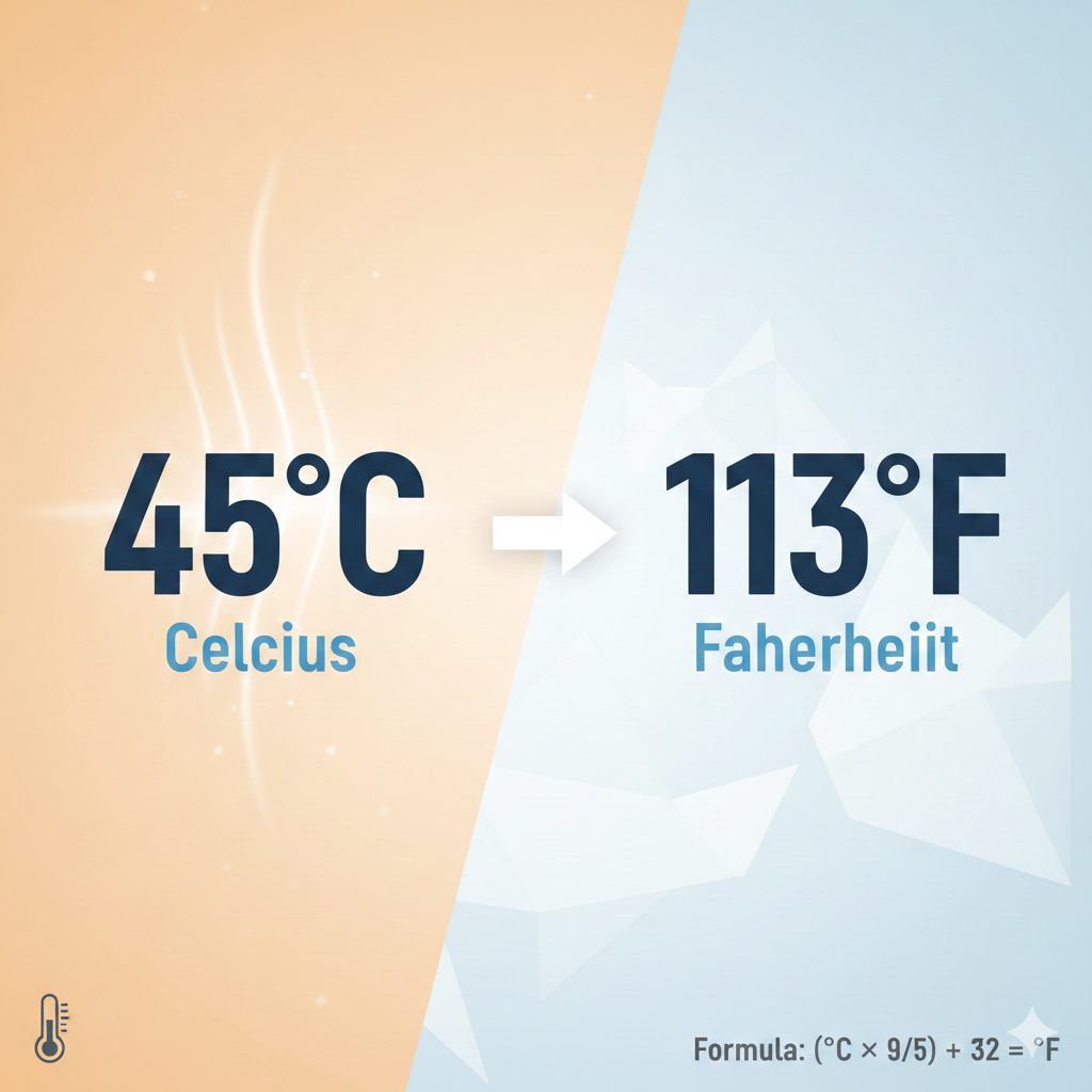 45 Celsius in Fahrenheit
