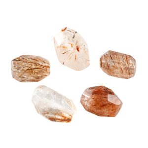 Natural Golden Rutilated Quartz Freeform Stones
