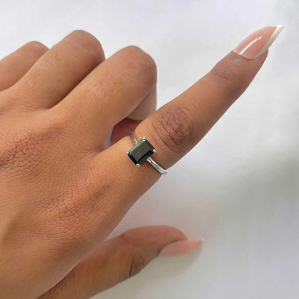 Black Tourmaline Rings
